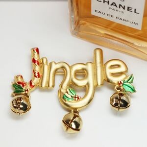 Brooch ✨🎄JJ Jingle Bells Gold Plated Holiday Brooch 🎄✨